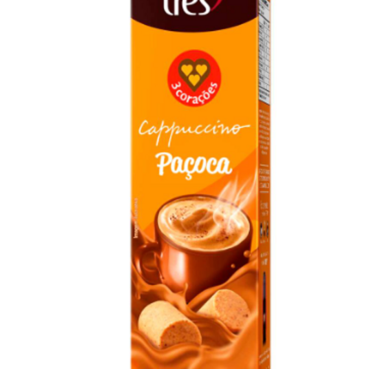 Capsula Cappuccino 3 Coracoes 11g Lovers Pacoca