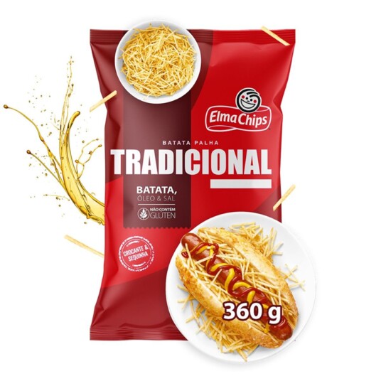 Batata Palha Elma Chips 360g Tradicional