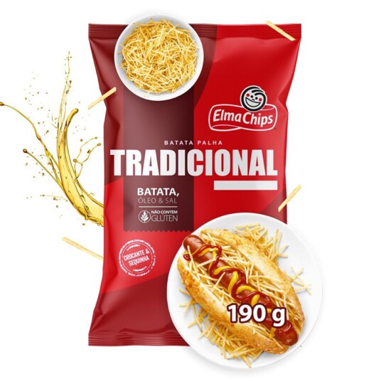 Batata Palha Elma Chips 190g Tradicional