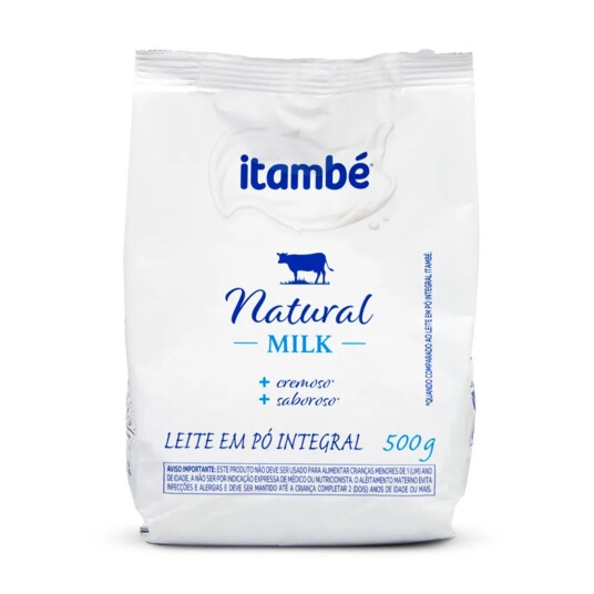 Leite em Po Natural Milk 500g Integral