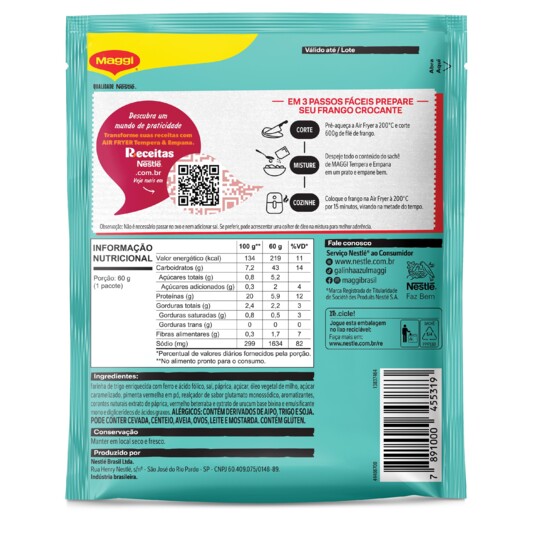 Mist.p/temperar e Empanar Maggi 60g Paprica