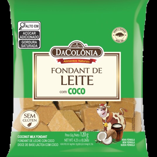 Fondant de Leite Dacolonia 120g Coco