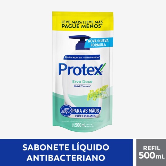 Sabonete Liq.protex 500ml Erva Doce Refil