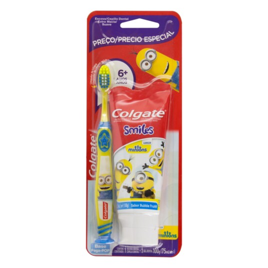 Kit Minions Colgate Un Escova +gel D.