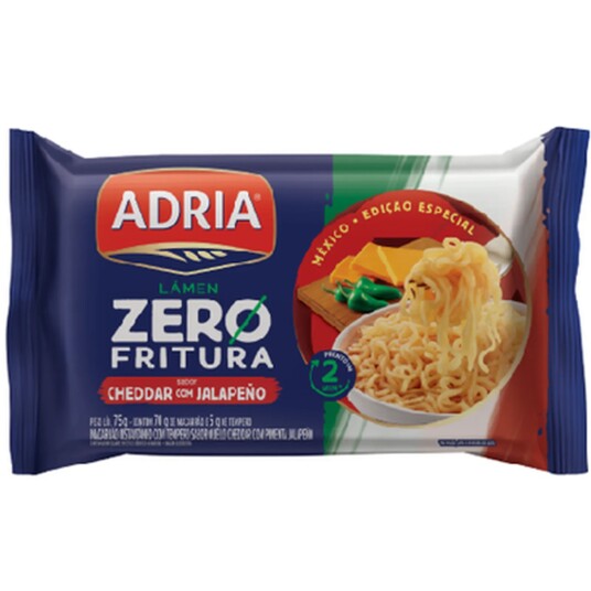 Macarrao Inst.nao Frito Adria 75g Cheddar C/jalap