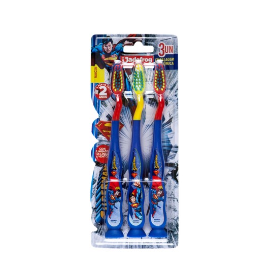 Escova Dental Inf.jadepro 3un Superman Macia