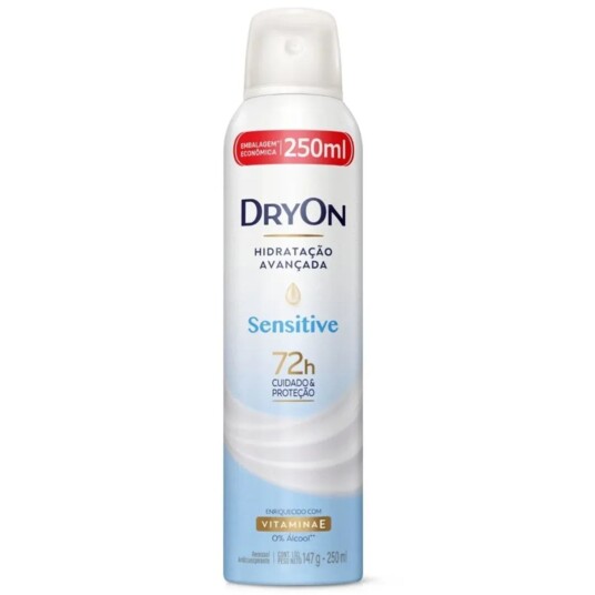 Desod.aerossol Dryon 250ml Sensitive 72h