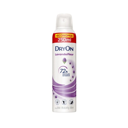 Desod.aerossol Dryon 250ml Lavanda Fle.72h