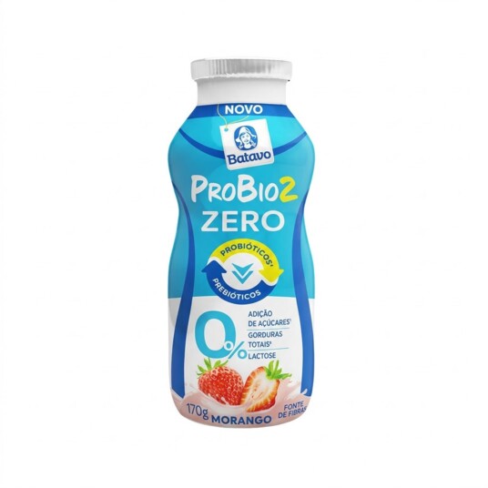 Iogurte Batavo Probio Zero 170g Morango