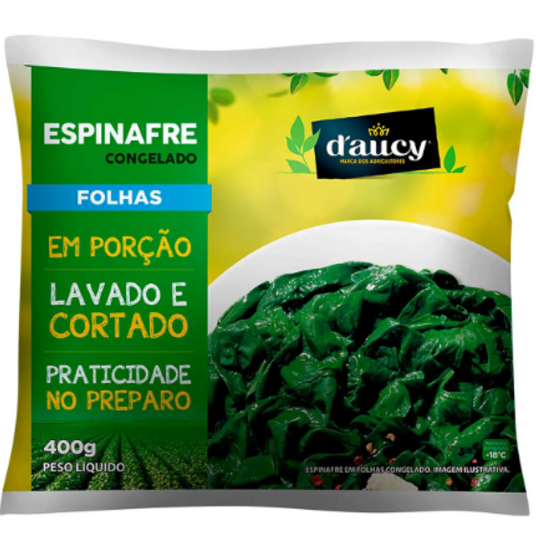 Espinafre Folha Daucy 400g Porcao