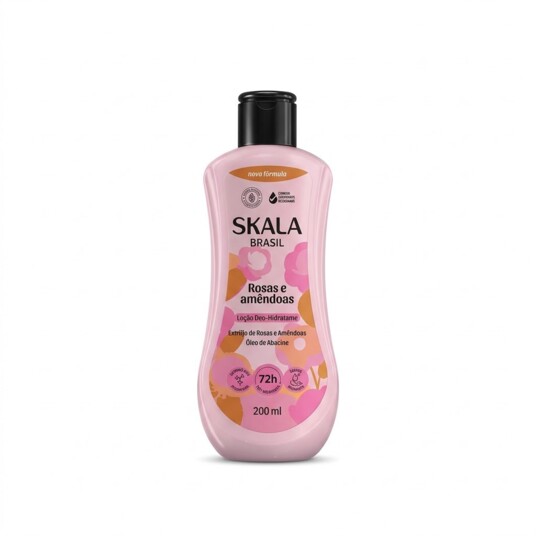 Locao Deo Hidrat.skala 200ml Rosas e Amendoa