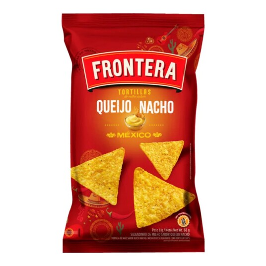 Tortilla Chips Frontera 68g Queijo Nacho