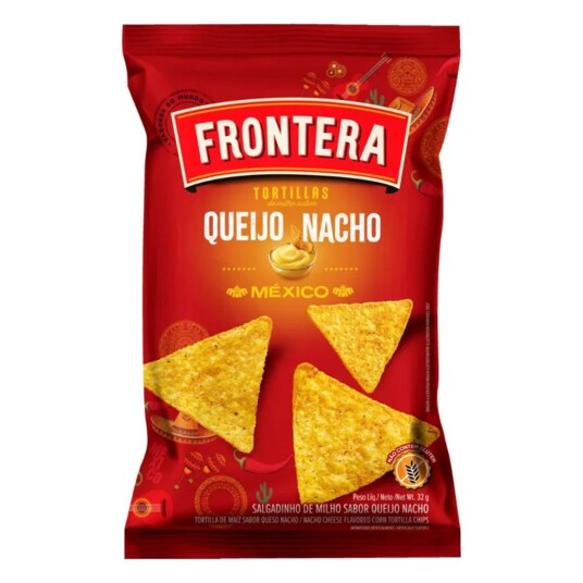Tortilla Frontera 32g Queijo Nacho