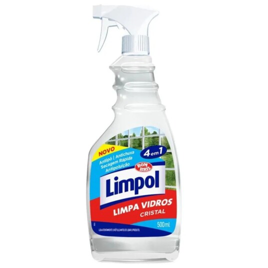 Limpa Vidros Gatilho Limpol 500ml Cristal