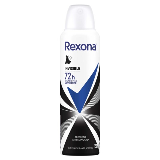 Desod.aerossol Rexona 150ml Invisible