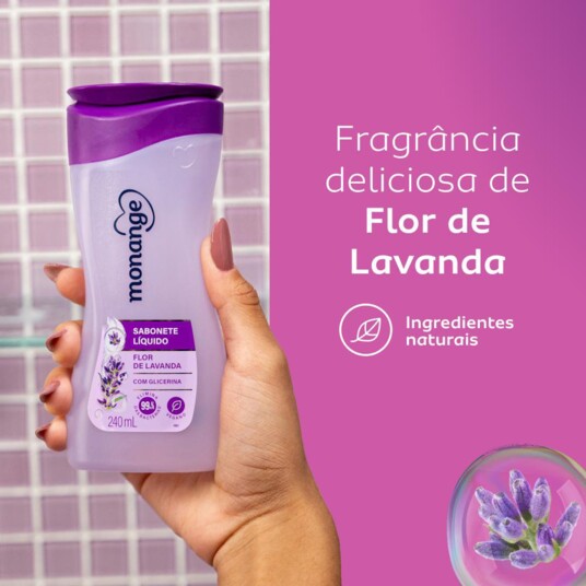Sabonete Liq.monange 200ml Flor Lava.refil
