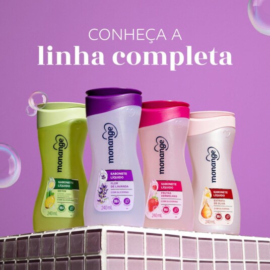 Sabonete Liq.monange 200ml Flor Lava.refil
