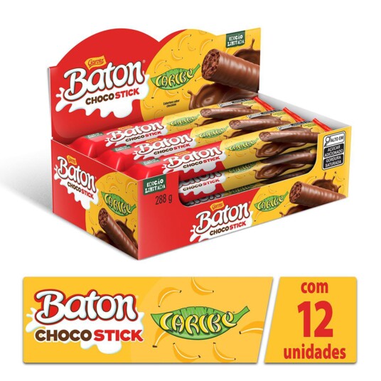 Chocostick Garoto 24g Baton/caribe