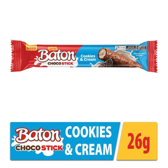 Chocostick Garoto 26g Cookies&cream