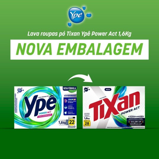 Sabao em Po Tixan 1,6kg Power Action Cx