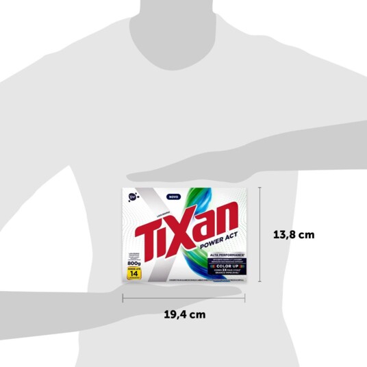Sabao em Po Tixan 800g Power Action Cx
