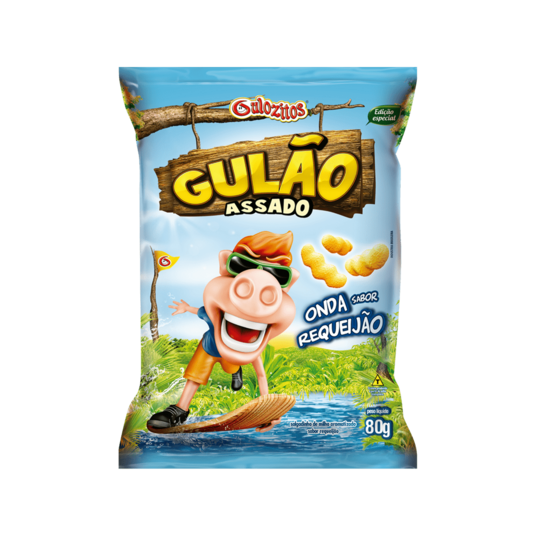 Salgadinho Gulao 80g Requeijao