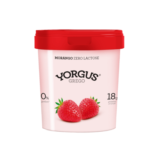 Iogurte Desn.yorgus Grego 500g Morango Z.lact.
