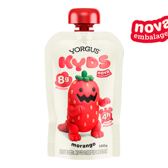 Iogurte Integral Yorgus Kyds 100g Morango