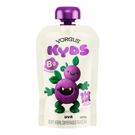 Iogurte Integral Yorgus Kyds 100g Uva