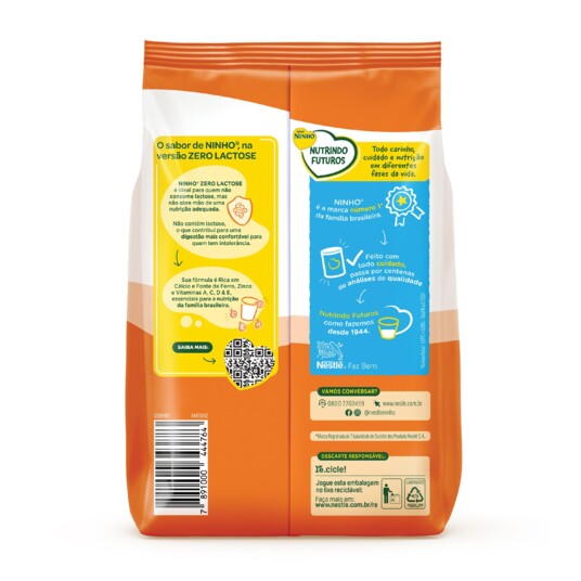 Composto Lacteo Ninho 700g Zero Lact.