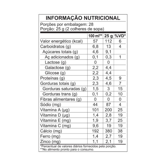 Composto Lacteo Ninho 700g Zero Lact.