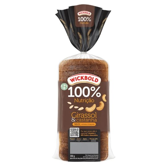 Pao de Forma 100% Int.wickbold 350g Girassol/casta