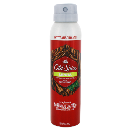 Desod.aerossol Old Spice 150ml Lenha