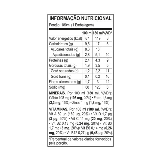 Bebida Lact.ninho Cremosinho 180ml Shake de Ninho