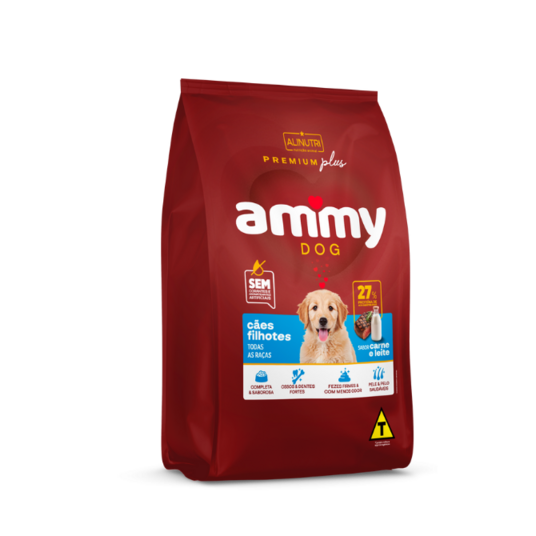 Racao P/caes Ammy Dog 1kg Filhotes