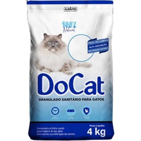 Areia P/gatos Docat 4kg Ext.fino Granul