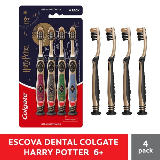 Escova Dental Inf.colgate 4un Harry Potter
