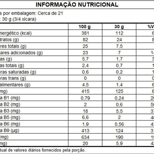 Cereal Matinal Snow L620p520g