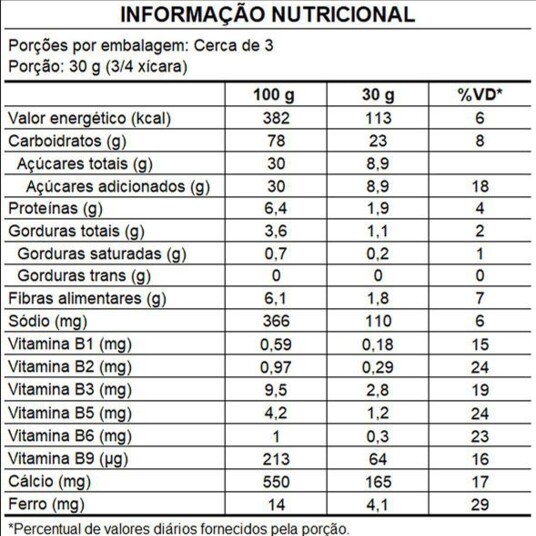 Cereal Matinal Snow 75g Churros
