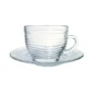 Xicara de Cha Wheaton 300ml C/pires Cristal