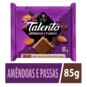 Chocolate Garoto Talento 85g Amendoas/passas