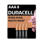 Pilha Alcalina Duracell 8un Aaa