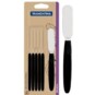 Conj.espatula Inox Tramontina 6pcs Preto