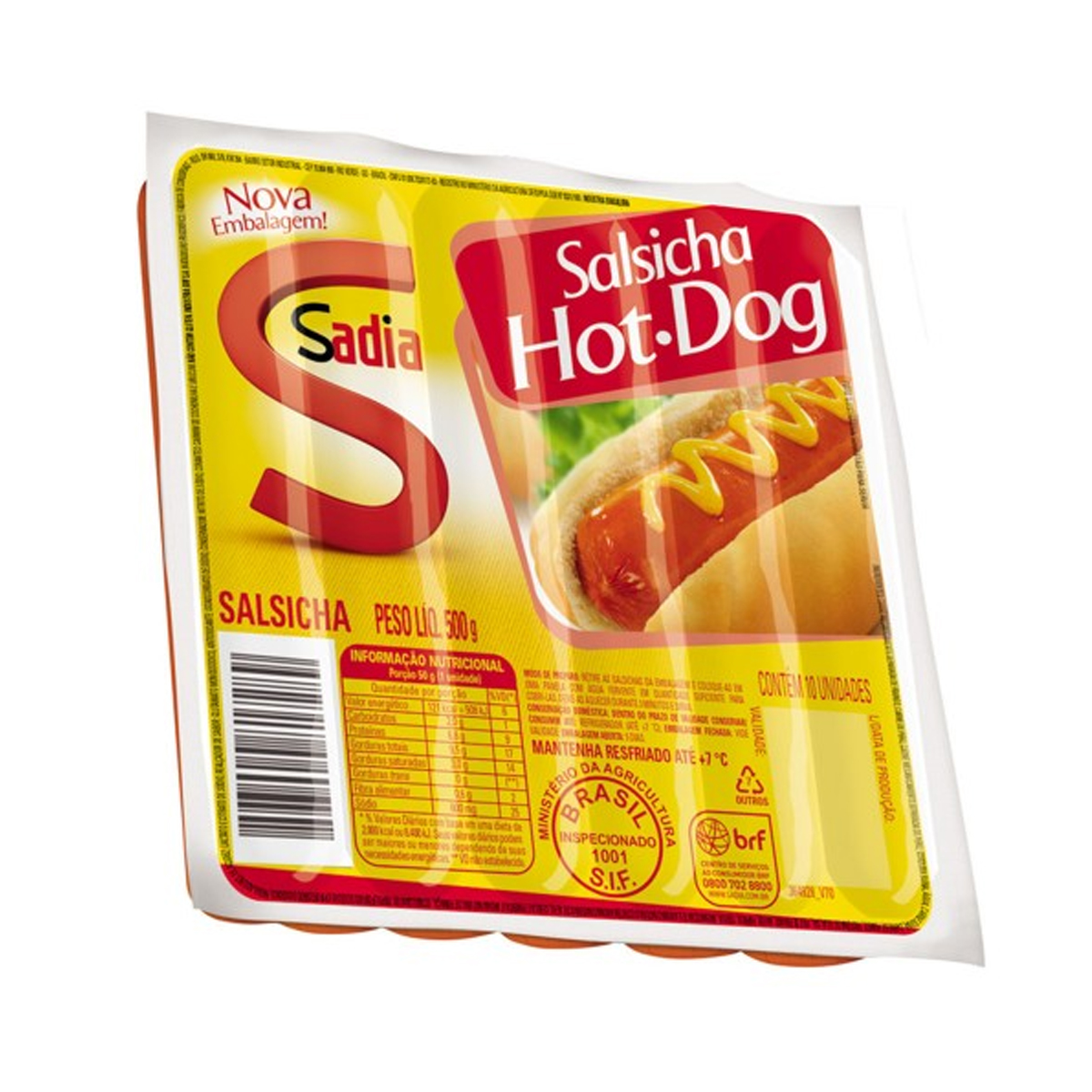 Salsicha Sadia 500g Hot Dog Sah é aqui na Barcelos