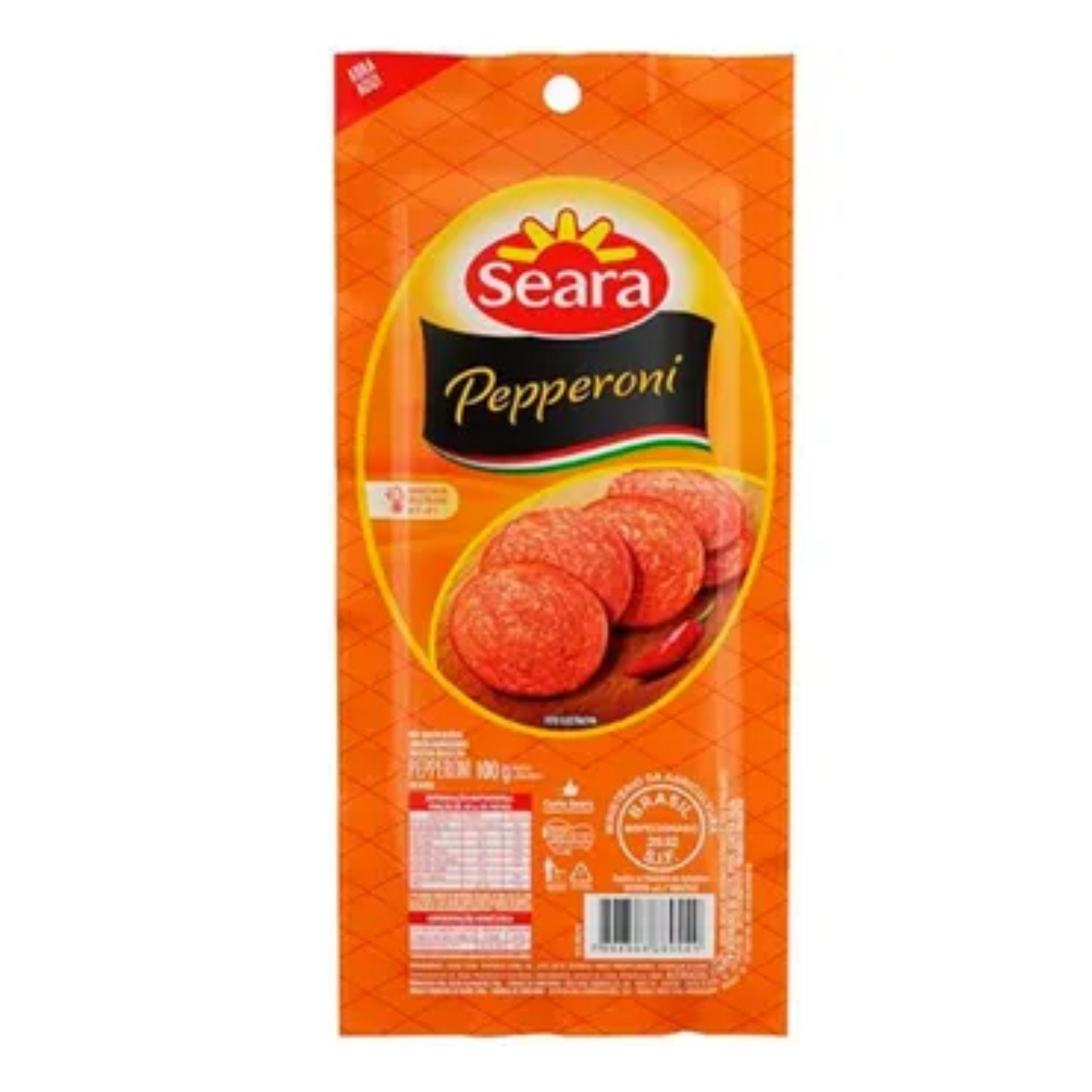 Salame Seara Gourmet 100g Pepperoni Fat. é aqui na Barcelos