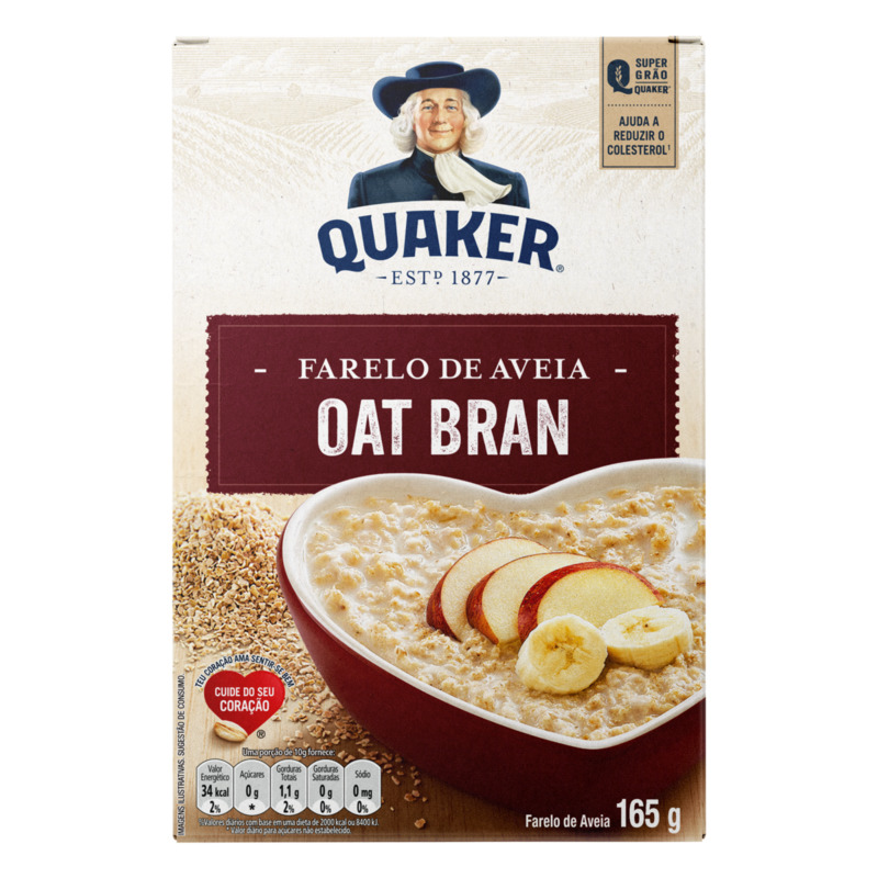 Farelo de Aveia Quaker 165g Oat Bran é aqui na Barcelos