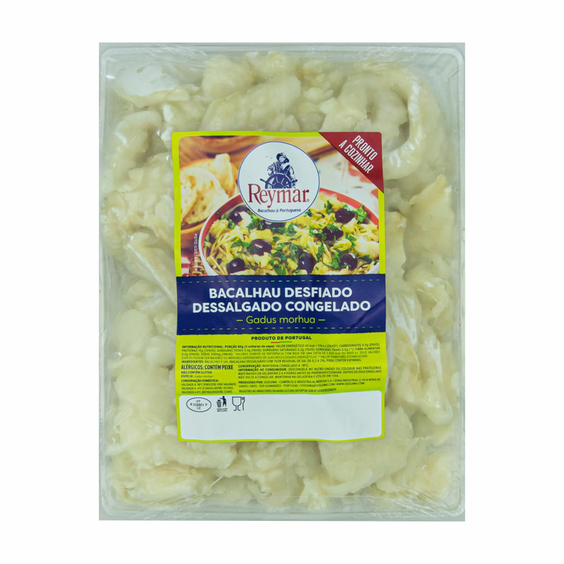 Bacalhau Desfiado Reymar 1kg Dessalg. Cong. é aqui na Barcelos