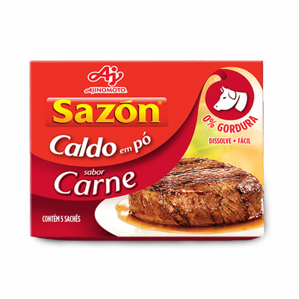 Caldo Sazon 32,5g Carne é aqui na Barcelos