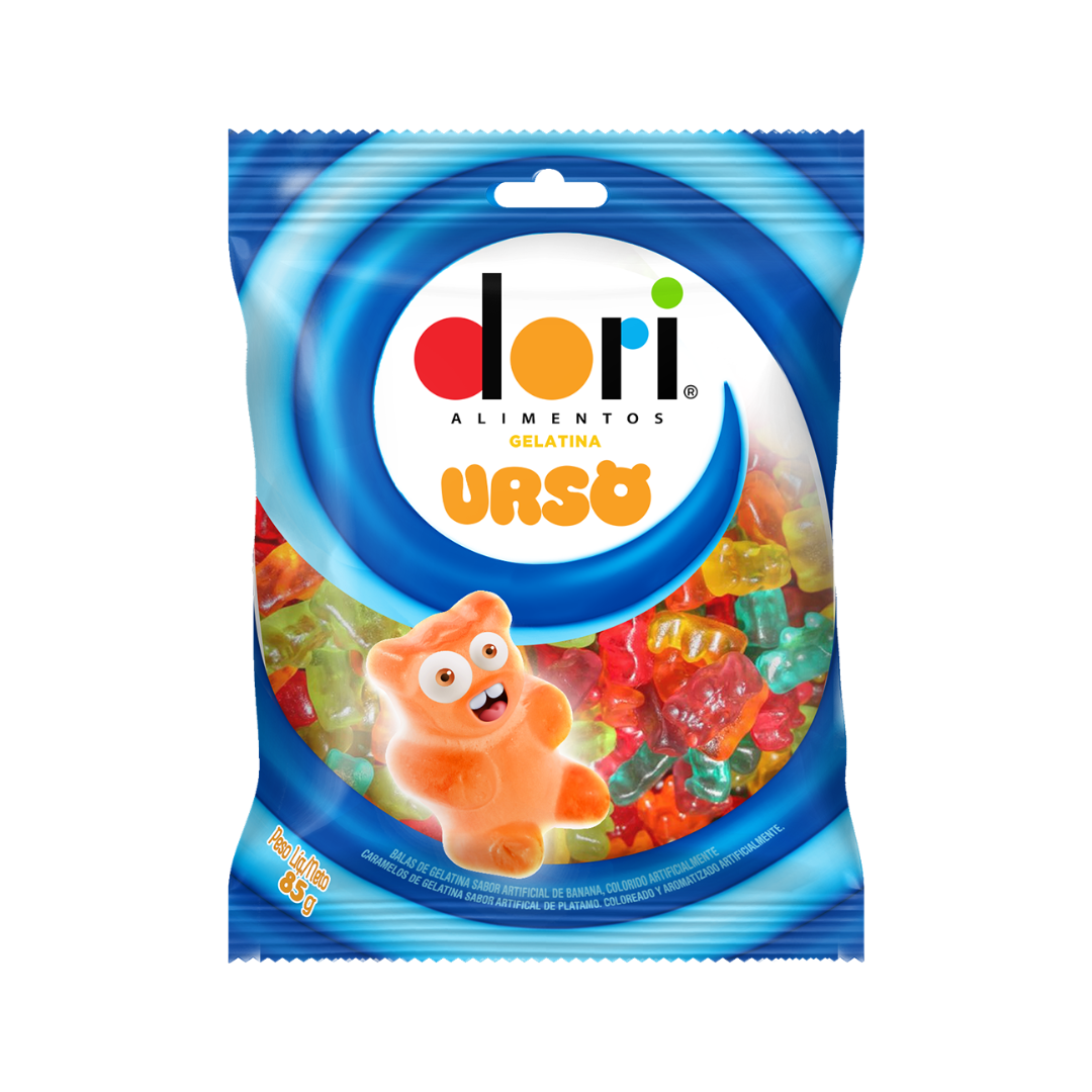 Bala de Gelatina Dori 85g Urso é aqui na Barcelos