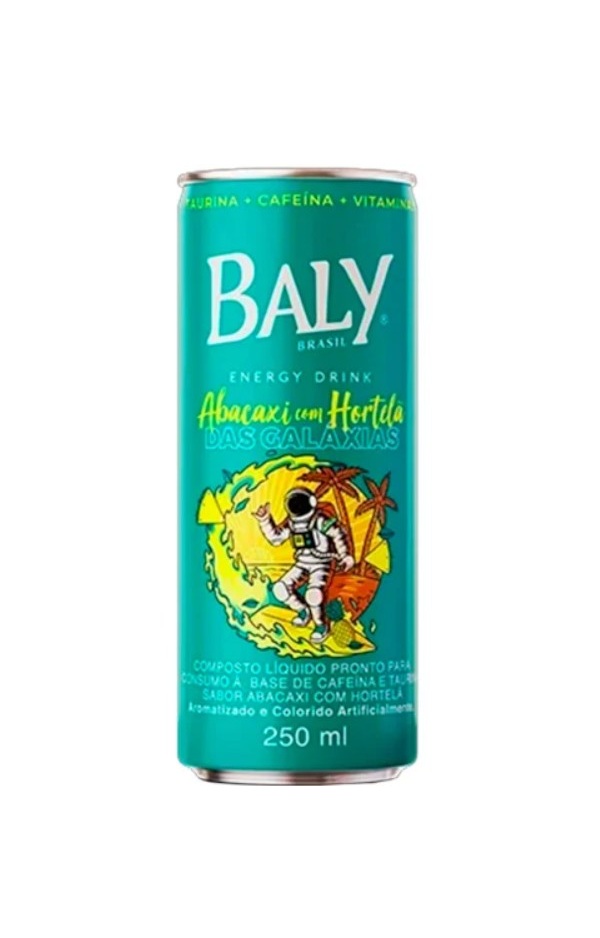 Energetico Baly 250ml Abacaxi/hortela é aqui na Barcelos